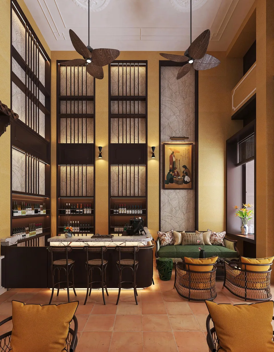Ground floor — reception & tea lounge