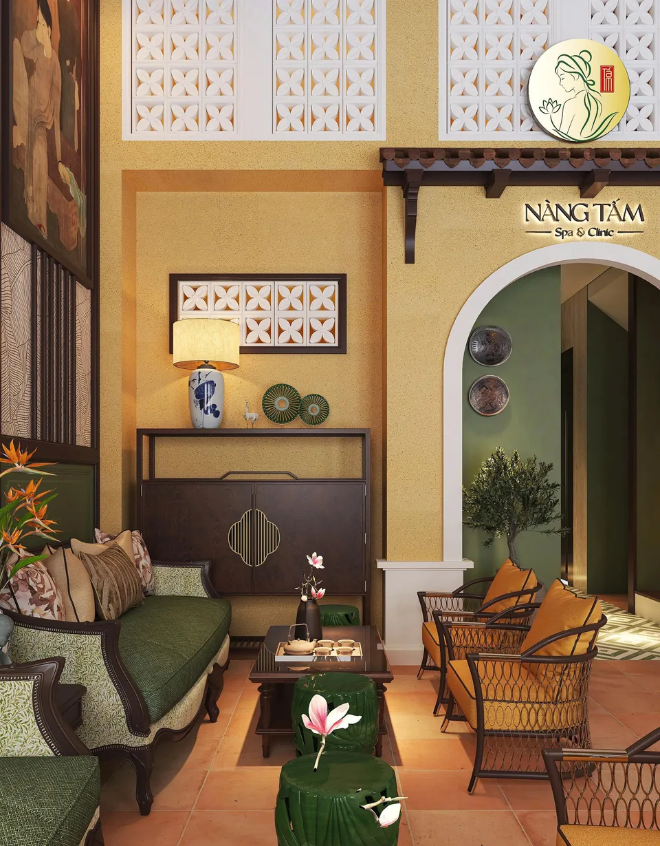 Ground floor — reception & tea lounge
